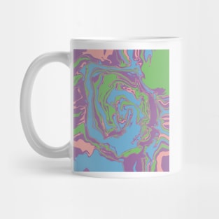 Trippy Liquid Swirls Retro Pattern Mug